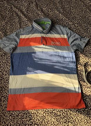 Hugo boss поло футболка різнокольорова.