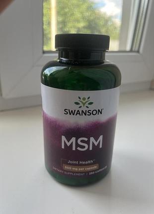 Сірка swanson msm 500 mg