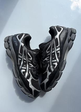 Кроссовки asics gel-nyc black silver