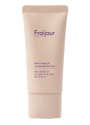 Вв-крем с ретиналом и коллагеном fraijour retin-collagen 3d core blemish balm clair spf 30, 50 мл