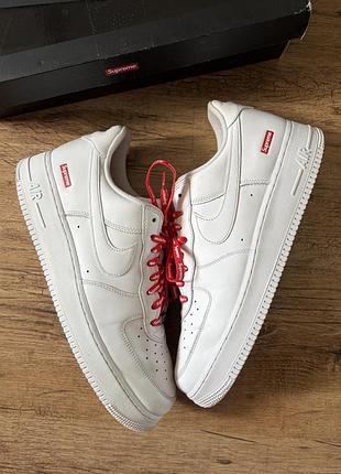 Кросівки nike air force 1 low white supreme