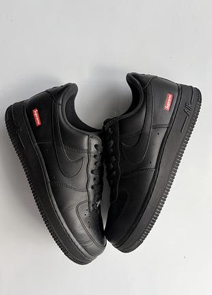 Кросівки nike air force 1 low black supreme
