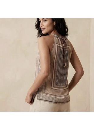 Майка жіноча massimo dutti шовкова  літня футболка топ святкова з шовку кофточка