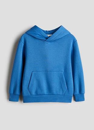 Дитяче тепле худі для хлопчика h&m 98-104 см синє (26062301b)