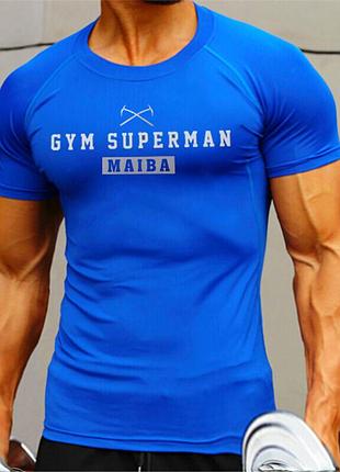 Мужская футболка для спортзала ftx sportwear синего цвета