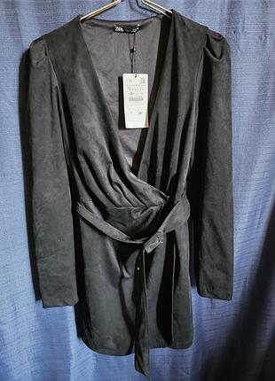 Платье замш zara