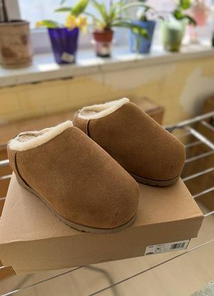 Ugg pumped slide chestnut brown 37 розмір замша овчина