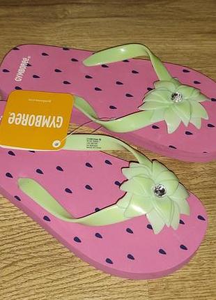 Новые шлепанцы gymboree р. 31-32