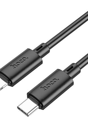 Кабель для заряджання та передачі даних usb hoco x88 gratified підтримка швидкої зарядки pd27w type-c на lightning 2m black