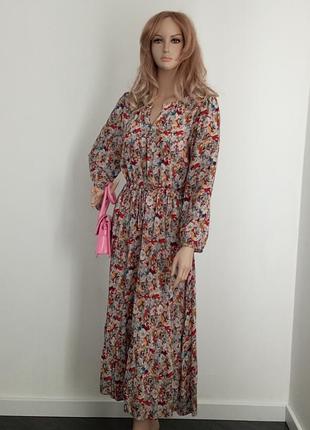 Довга котонова сукня