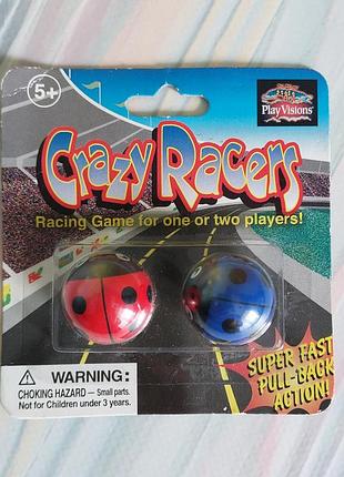 Набор игрушечных гоночных машинок-жуков "crazy racers"