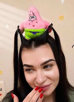 Трендовий обруч з двома зажимами «patrick cute band»