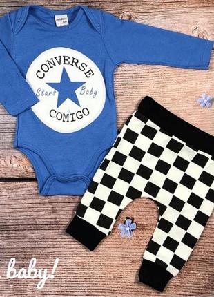 Комплект боді з штанцями "converse"