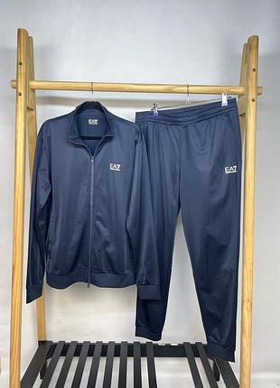 Ea7 emporio armani спортивний костюм темно-синього кольору