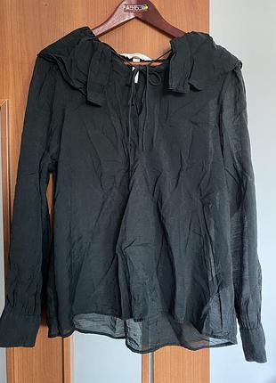 Блуза батал чорна h&m