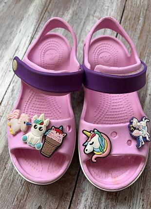 Crocs 12c, оригінал, босоніжки із джибітсами