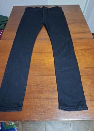 Мужские черные джинсы levi's premium