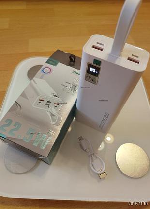 Повербанк 30000 mah зовнішній акумулятор joko j41 з дисплеєм зарядний пристрій 22.5w usb type-c