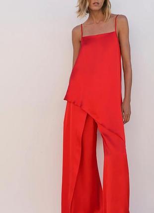 Асиметрична майка zara червона