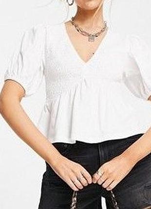 Ефектна бавовняна футболка - топ asos design