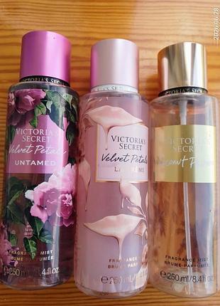 Спрей для тіла крем, фиолетовый, кокос, victoria's secret