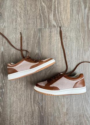 Кросівки lauren ralph lauren hailey iv canvas & leather sneaker