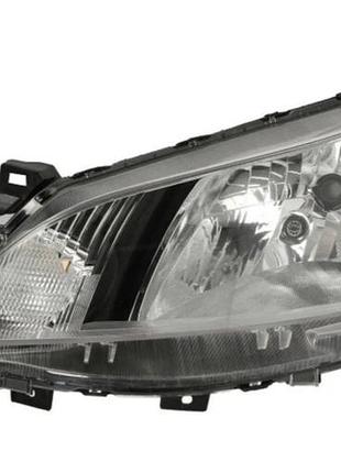 Фара передняя nissan nv200 2009-2016, левая, электрическая регулировка, без корректора, без ламп (h4/py21w/w5w), depo,