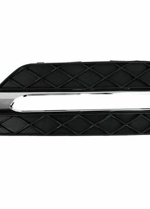 Решетка бампера mercedes-benz c-class w204 2011-2014, кроме amg, под drl, левая, черная/хром, avtm, 2048803224, 184637911
