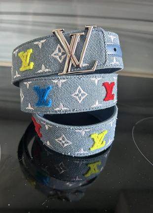 Джинсовий пояс lv