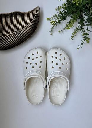 Сабо crocs в білому кольорі