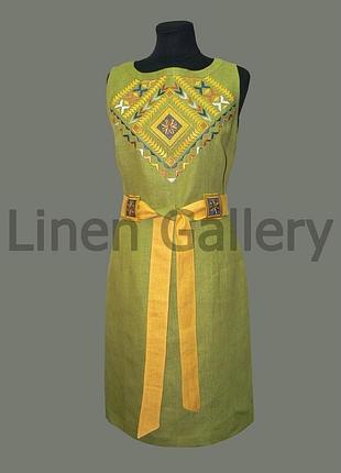 Вишита сукня 100% льон, галерея льону (linen galery)