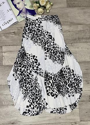 Леопардовые легкие брюки-кюлоты, пляжные штаны asos, р.s-m