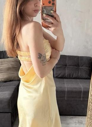 Атласна сукня shein
