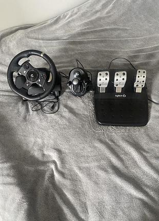 Руль logitech g920+ shifter. руль у чудовому стані