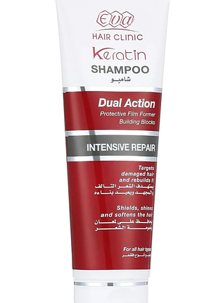 Eva hair clinic keratin shampoo шампунь с кератином e-keratin