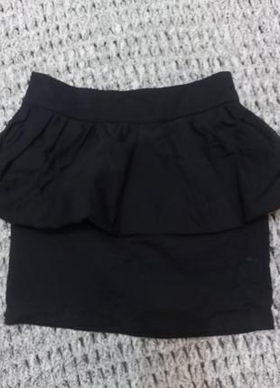 Стильна мініспідниця баска від zara 🖤 № 378