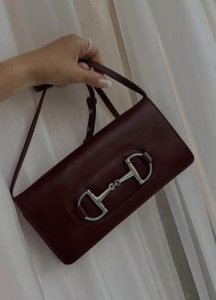 Сумка massimo dutti оригінал винно-червоного кольору