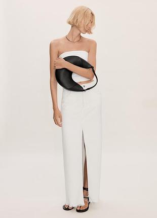 Шикарна котонова юбка mango розмір ml