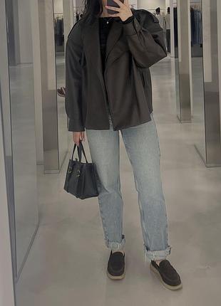 Джинси zara з необробленим краєм s