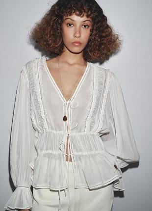 Zara блуза блузка сорочка нова