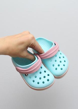 Дитячі дуже красиві шльопанці crocs на дівчинку c7