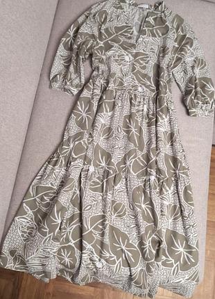 Длинное ярусное платье от marco polo