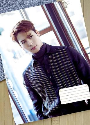 Тетрадь джексон ван jackson wang k-pop линия на 18 листов (30574)