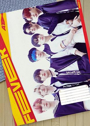 Зошит ейтіз ateez в клітинку 18 аркушів (30651)