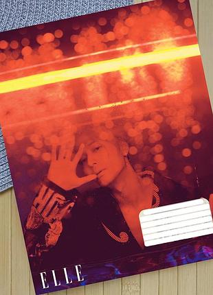 Тетрадь джексон ван jackson wang k-pop клетка на 18 листов (30601)