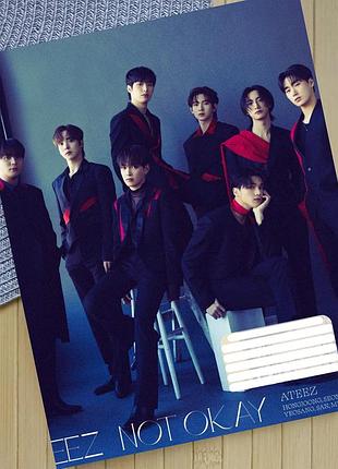 Зошит ейтіз ateez в клітинку 18 аркушів (30643)