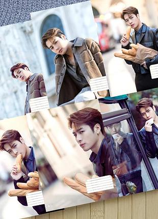 Набор тетрадей джексон ван jackson wang k-pop линия на 18 листов 6 шт (30621)