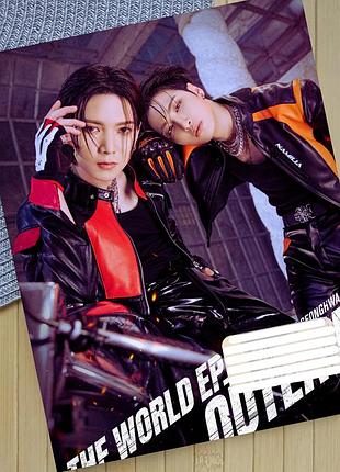 Тетрадь ейтиз ateez в клетку 18 листов (30639)