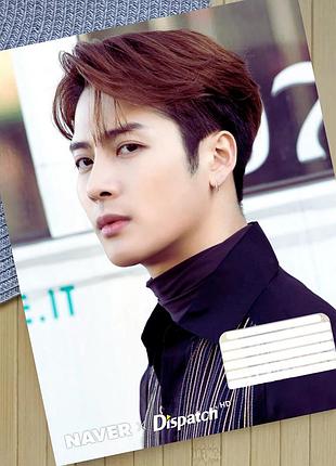 Тетрадь джексон ван jackson wang k-pop линия на 18 листов (30573)