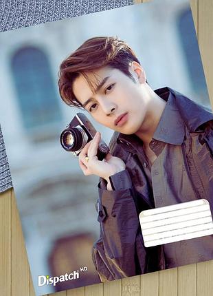 Тетрадь джексон ван jackson wang k-pop линия на 18 листов (30580)